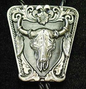 Large Bolo - Buffalo Skull(Diamond Cut)bolo 