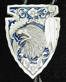 Large Bolo - Enameled Arrowhead with Eaglebolo 