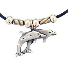 Earth Spirit Necklace - Double Dolphinsearth 
