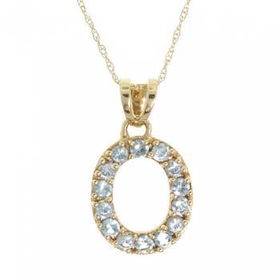 Yellow Gold Circle of Life Pendant Necklace Blue Topazyellow 