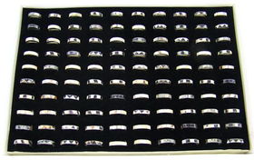 Shell Inlaid Rings. Tray of 100 Case Pack 1shell 