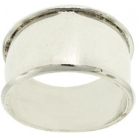 Ladies 925 Solid Silver Cigar Ring Band Sz=7.5 Newladies 