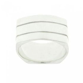 New Sterling Silver Band Ring Simple Design Size - 7.5sterling 