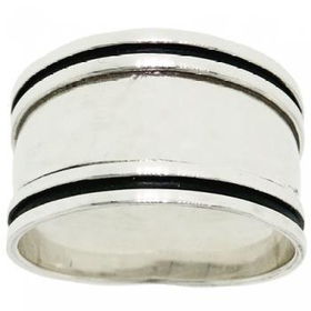 Sterling Silver Thumb Ring Ladies Wide Domed Bandsterling 
