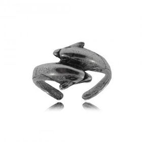 Jumping Dolphins Sterling Silver Adjustable Toe Ringjumping 