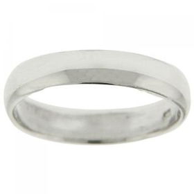 Sterling Silver Unisex Wedding Ring Smooth Finish Sz=9sterling 