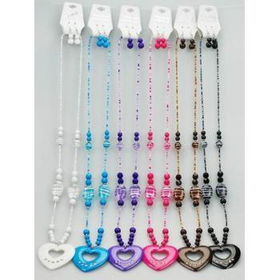 Fashion 30" Heart Pedant Necklace Set Case Pack 12