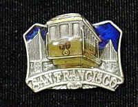 Pewter 3-D Collector Pin - San Franciscopewter 