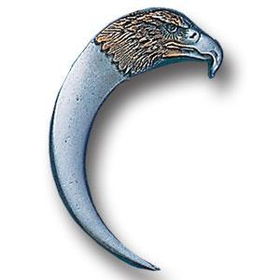 Pewter 3-D Collector Pin - Eagle Head and Claw