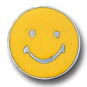 Pewter 3-D Collector Pin - Happy Face