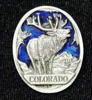 Pewter 3-D Collector Pin - Colorado Elkpewter 
