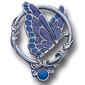 Pewter 3-D Collector Pin - Butterflypewter 