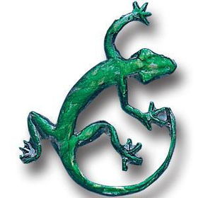 Pewter 3-D Collector Pin - Gecko
