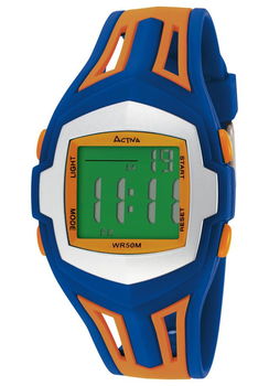 Midsize Digital Multi-Function Blue and Orange Plasticmidsize 
