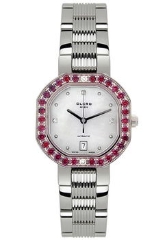 Women's C-One Ruby and Diamond Automatic Watch Stainless Steelwomen 