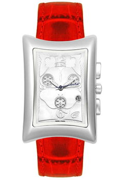 Women's Nazar Chronograph Red Leatherwomen 