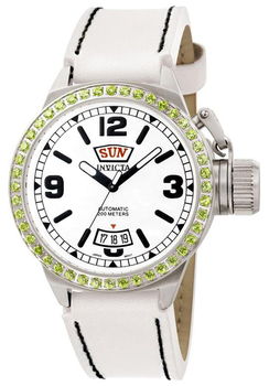 Women's Lady Victoria Automatic Stainless Steel Khaki Gemstomeswomen 