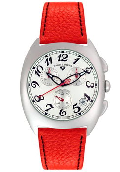 Men's Ebikon Chronograph Red Leathermen 
