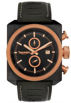 Men's Scrambler Chronograph Black Leathermen 