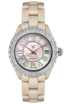 Women's Karamica Diamond (1.04 ctw) Beige High Tech Ceramicwomen 