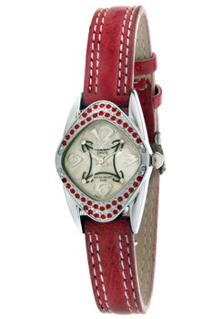 Women's Red & White Crystal Red Leatherettewomen 