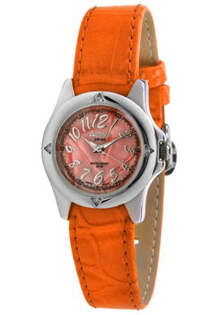 Women's White Crystal Orange Leatherettewomen 
