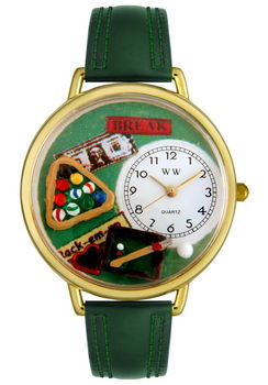 Billiards Theme Green Leatherbilliards 