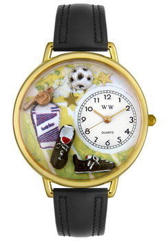 Soccer Theme Black Leathersoccer 