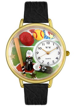 Softball Theme Black Leathersoftball 