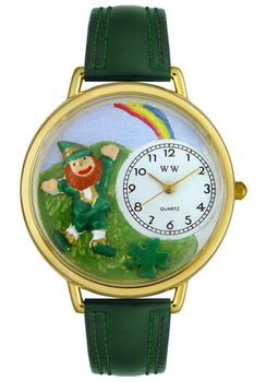 St. Patrick's Day Rainbow Theme Green Leatherpatrick 