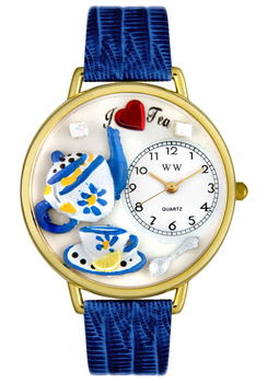 Tea Lover Theme Blue Leathertea 