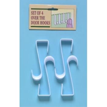 4 pack Plastic Overdoor Hooks Case Pack 72