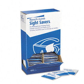 Bausch & Lomb 8574GM - Sight Savers Premoistened Lens Cleaning Tissues, 100 Tissues/Box