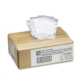 C-Line 47223 - Recloseable Small Parts Bags, Poly, 2 x 3, Clear w/White ID panel, 1000/Carton
