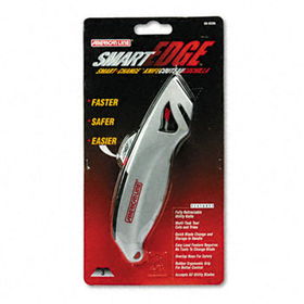 COSCO 091505 - SmartEdge Quick-Change Utility Knife w/Retractable Blade, Twine/Strap Cuttercosco 
