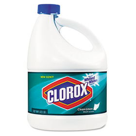Clorox 02467CT - Liquid Bleach Clean Linen, 96 oz. Bottle, 6/Carton