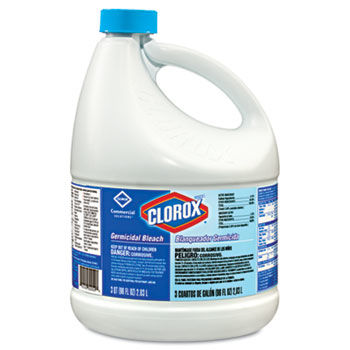 Clorox 02490CT - Germicidal Bleach, 96 oz. Bottle, 6/Carton
