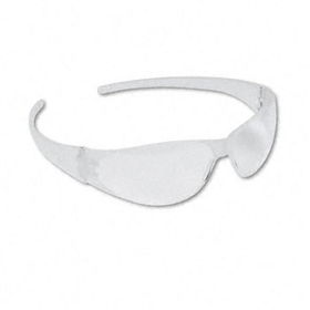Crews CK100 - Checkmate Wraparound Safety Glasses, CLR Polycarbonate Frame, Uncoated CLR Lens