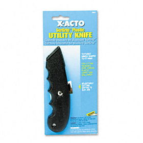 X-ACTO X3272 - SurGrip Utility Knife w/Contoured Plastic Handle & Retractable Blade, Blackacto 
