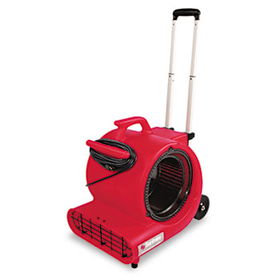 Electrolux Sanitaire SC6052A - Commercial Three-Speed Air Mover w/Built-on Dolly, Red