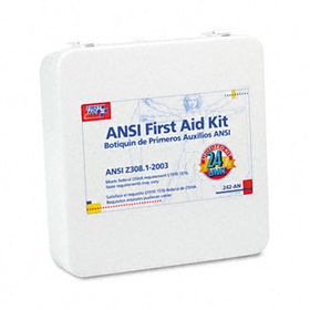 First Aid Only 242AN - First Aid Kit for 24 People, 148 Pieces, OSHA/ANSI Compliant, Metal Case