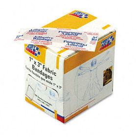 First Aid Only G122 - Fabric Bandages,1 x 3, 100/Box