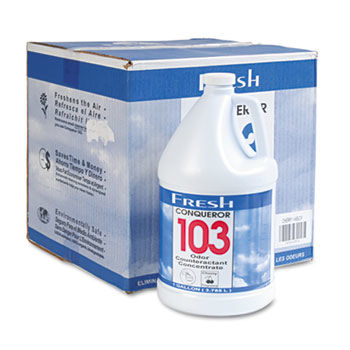 Conqueror 103 Odor Counteractant Concentrate, Cherry, 1gal Bottle, 4/Carton
