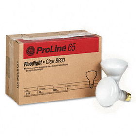 GE 24705 - Incandescent Indoor Floodlight Bulbs w/Reflector, 65 Watts, 130 Volt, 6/Carton