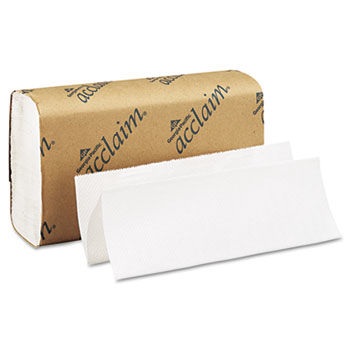 Georgia Pacific 20204 - Acclaim Folded Paper Towel, 9-1/4 x 9-1/2, White, 250/Pack, 16/Cartongeorgia 