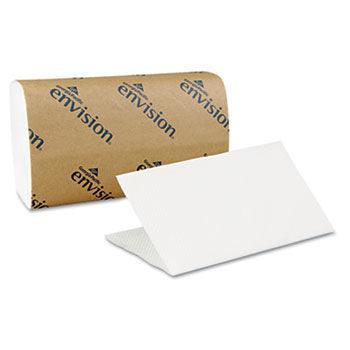 Georgia Pacific 20904 - Envision 1-Fold Paper Towel, 10-1/4 x 9-1/4, White, 250/Pack, 16/Cartongeorgia 