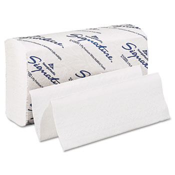 Georgia Pacific 21000 - Signature Paper Towel, 9 1/4 x 9 1/2, White, 125/Pack, 16/Cartongeorgia 