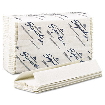 Georgia Pacific 23000 - Signature C-Fold Paper Towels, 10-1/4 x 13-1/4, White, 120/Pack, 12/Cartongeorgia 