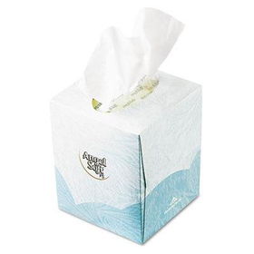 Georgia Pacific 46580 - Angel Soft ps Premium Facial Tissue in Cube Box, 96 per Box, 36 Boxes per Carton