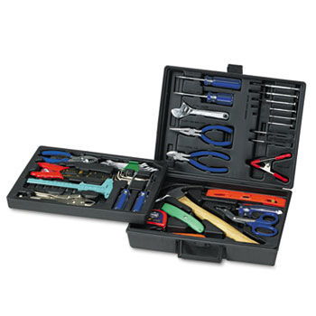 Great Neck TK110 - 110-Piece Home/Office Tool Kit, Drop Forged Steel Tools, Black Plastic Case